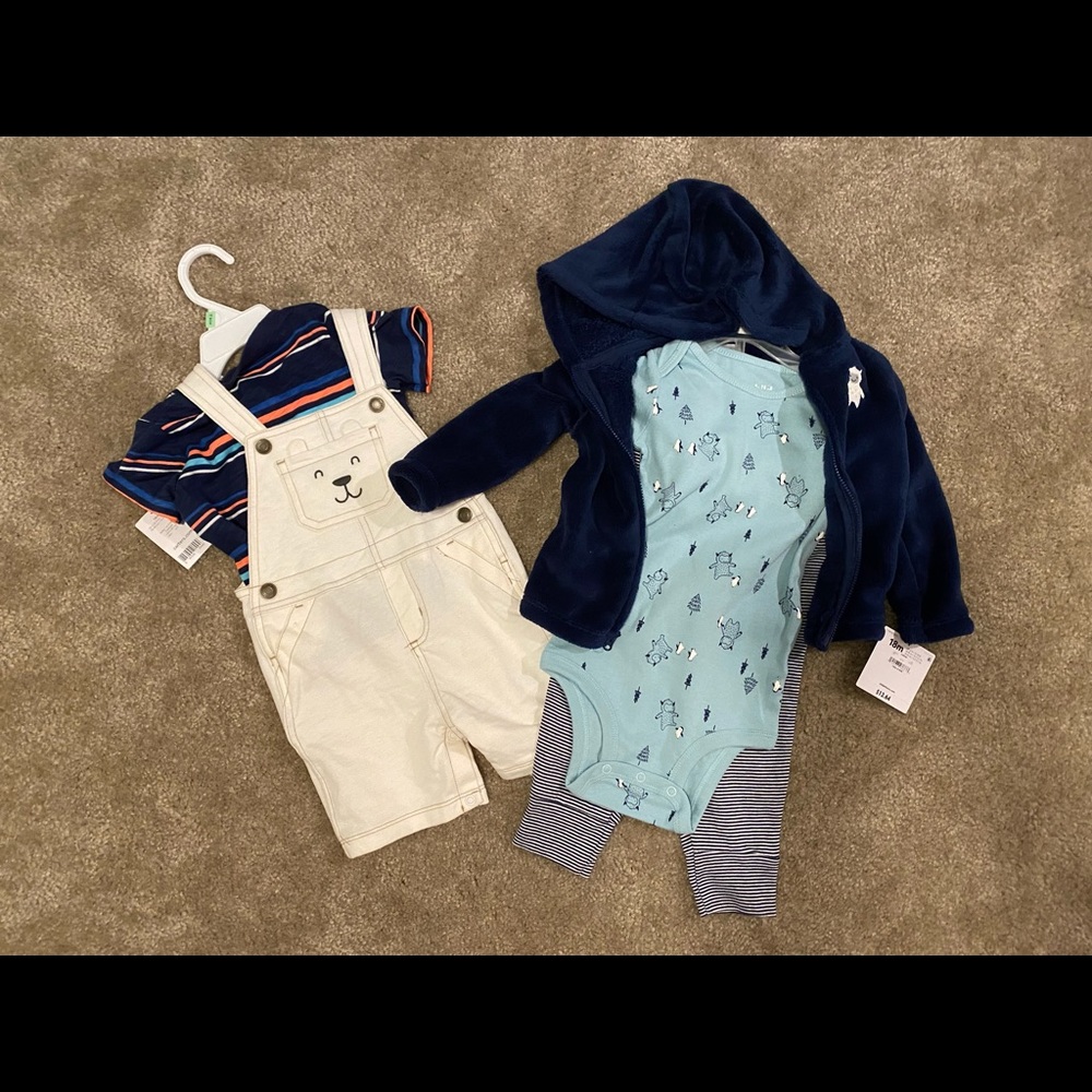 18 month baby boy outfits set sweater pants NWT